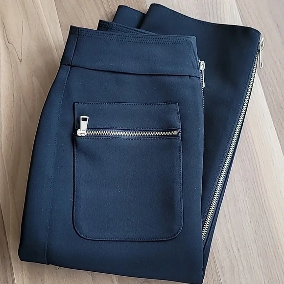 Witchery black pencil skirt w/ gold zipper sz 2 or XS - Picture 6 of 6